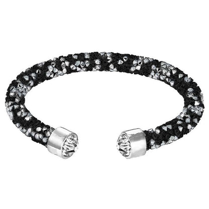 Kristallen armband met zwarte en zilver kleurige kristallen | Stardust Black &amp; Silver 