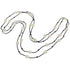 Lange zoetwater parelketting met witte parels en zwarte glaskraaltjes | White Pearl Sweater