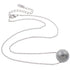 Grijze mother of pearl parelketting | Shiny Ball Grey