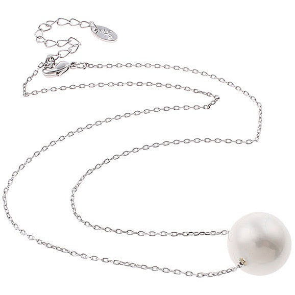 Witte mother of pearl parelketting | Shiny Ball White