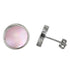Roze parelmoeren oorbellen | Shell Pink Stud Round