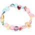Pastel gekleurd parelmoer schelpen armband | Elastisch | Pastel Shell Chip