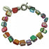 Bont gekleurde parelmoeren schelpen armband | Shell Chip AB Color