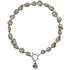 Grijze parelmoeren ketting met hanger | Shell AB Grey