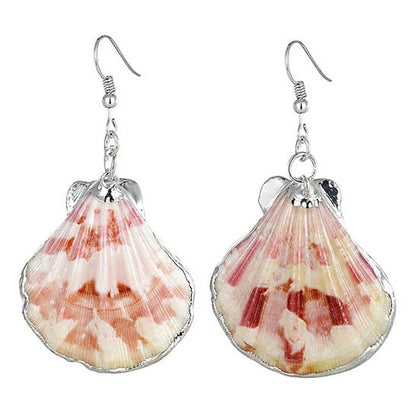 Schelpen oorbellen met Shell schelp en sterling zilver (925) | Shellina