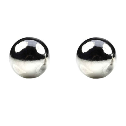 Verzilverde oorknopjes, vooraanzicht | Molly