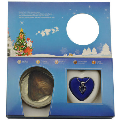 Binnenkant verpakking wens parel | Kerst