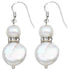 Witte zoetwater parel oorbellen met sterling zilver (925) | Conny Bling