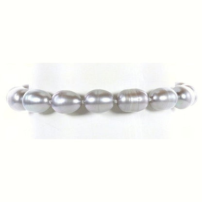 Grijs zoetwater parel armband op display | Big Grey
