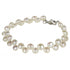 Wit zoetwater parel armband met sterling zilver (925) | Gaunty