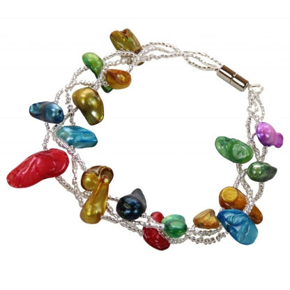 Zoetwater parel armband met magneetsluiting | Samba Blister