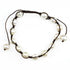 Wit handgeknoopt zoetwater parel armband met schuif sluiting | Sambala White Pearl