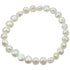 Wit zoetwater parel armband, elastisch | Wealca