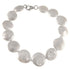 Wit zoetwater parel armband met coin parels en sterling zilver (925) | Weny