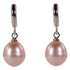 Zoetwater parel oorringen met roze parels en zilver edelstaal | Pente