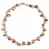 Zoetwater parelketting met bruine en zalm roze parels | Brown Lady