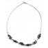 Zoetwater parelketting met paars blauwe parels en sterling zilver (925) | Patty
