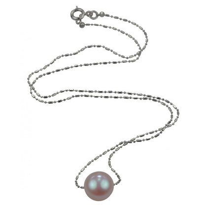 Zoetwater parelketting met roze parel | Solo Pink