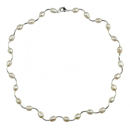 Witte parelketting Wiande 
