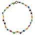 Zoetwater parelketting met witte parels en gekleurd parelmoer | Bold Happy