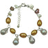 Zoetwater parel armband met grijze, bruine en witte parels | Daisy