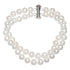 Wit zoetwater parel armband in 2 rijen | Dederique