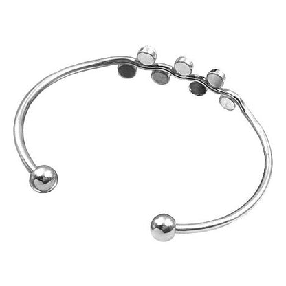 Wit zoetwater parel armband met zilver, achterzijde | Lindy Silver