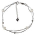 Wit zoetwater parel armband met sterling zilver (925), minimalistisch | Liv
