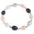 Zoetwater parel armband met witte, grijze en zalm kleurige parels | Marlotte