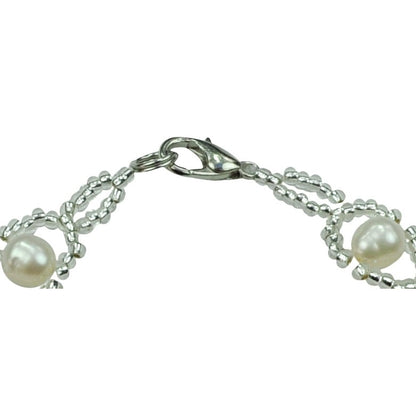 Slotje van zoetwater parel armband in lichte pastel tinten | Pearl 8 Soft Colors