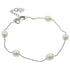 Wit zoetwater parel armband, minimalistisch | Pearl Chain