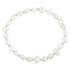 Wit zoetwater parel armband, elastisch | Seed Bead Pearl White