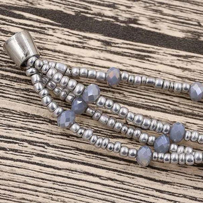 Slotje van grijs zoetwaterparel armband met magneetslot | Shalina Grey