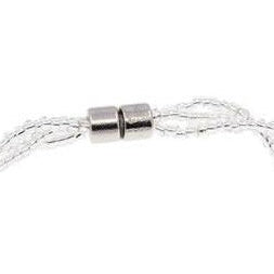 Slotje van zoetwater parel armband met blauw zwarte parels | Twine Pearl Black