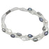 Zoetwater parel armband met witte en grijze parels en magneetslot | set Twine Pearl Grey