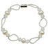 Wit zoetwater parel armband met magneetslot | Wicio