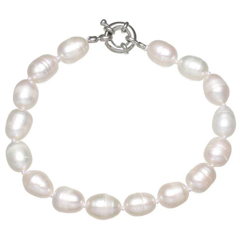 Wit handgeknoopt parel armband | Wirra Small