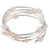 Wit zoetwater parel wikkelarmband met rozenkwarts | Wrap Pearl Rosé Quartz