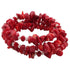 Wit zoetwater parel wikkelarmband met rood koraal | Wrap Coral Pearl