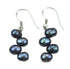 Blauwe zoetwater parel oorbellen met sterling zilver 925 | Blueria