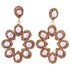 Grote zoetwater parel oorbellen met witte parels en gouden stras steentjes in bloem motief | Bright Pearl Flower Golden