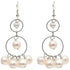 Lange witte zoetwater parel oorbellen met sterling zilver (925) | Long Style Pearl