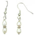 Witte zoetwater parel oorbellen met sterling zilver (925) | Mini