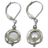 Zoetwater parel oorbellen met witte parels | set Pearl Geometric