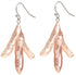 Bijzondere zoetwater parel oorbellen met zalm kleurige parels en sterling zilver (925) | Pearl Tripod Pink