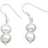 Zoetwater parel oorbellen met witte barok parels en sterling zilver | Wealca Two