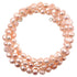 Zoetwater parel wikkel armband met zalm kleurige parels | Zen Peach