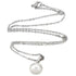 Zoetwater parelketting met witte parel hanger en zilver edelstaal | Brit W