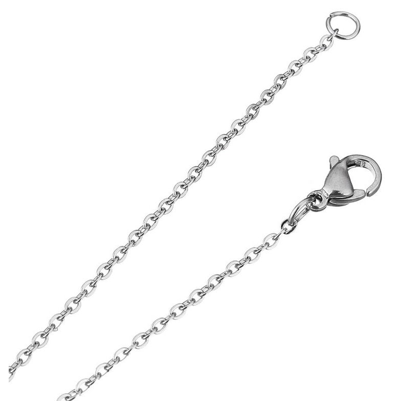 Slotje van zoetwater parelketting met witte parel hanger en zilver edelstaal | Brit W