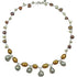 Zoetwater parelketting met grijze, oker en bruine parels | set Daisy